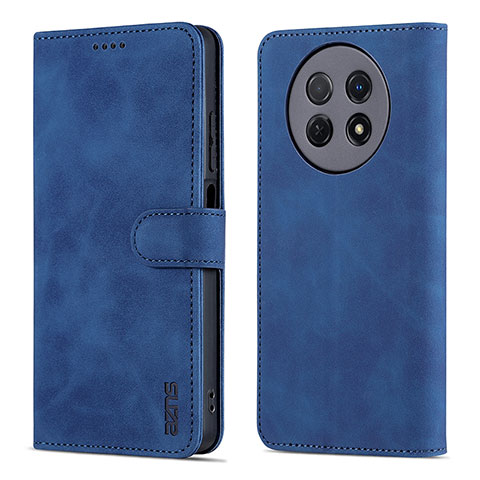 Funda de Cuero Cartera con Soporte Carcasa YZ4 para Huawei Nova Y91 Azul