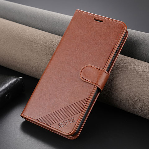 Funda de Cuero Cartera con Soporte Carcasa YZ4 para Huawei P60 Marron