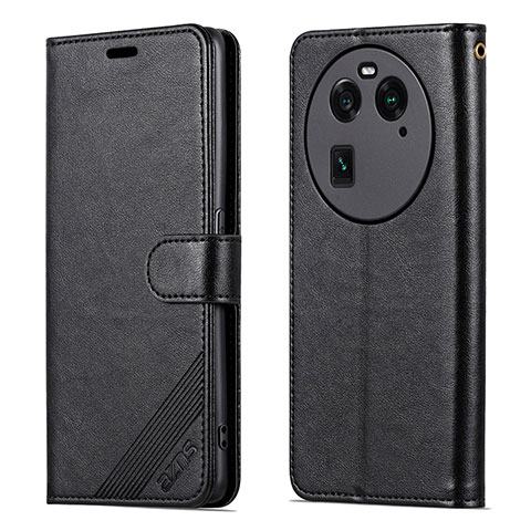 Funda de Cuero Cartera con Soporte Carcasa YZ4 para Oppo Find X6 Pro 5G Negro