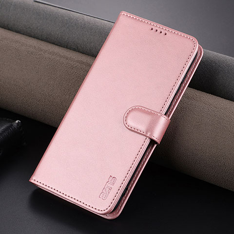 Funda de Cuero Cartera con Soporte Carcasa YZ5 para Huawei P60 Rosa Roja