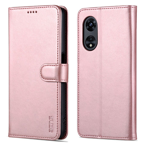 Funda de Cuero Cartera con Soporte Carcasa YZ5 para Oppo A58 5G Oro Rosa