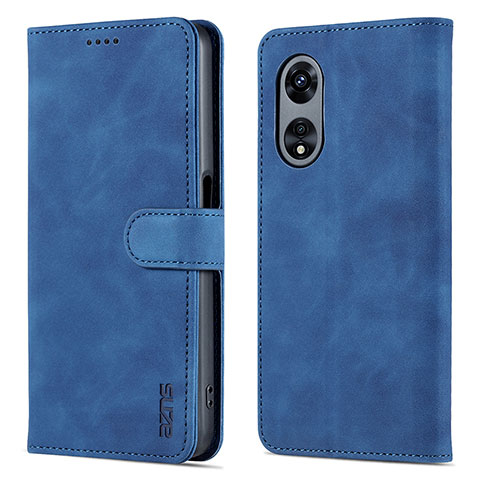 Funda de Cuero Cartera con Soporte Carcasa YZ5 para Oppo A78 5G Azul