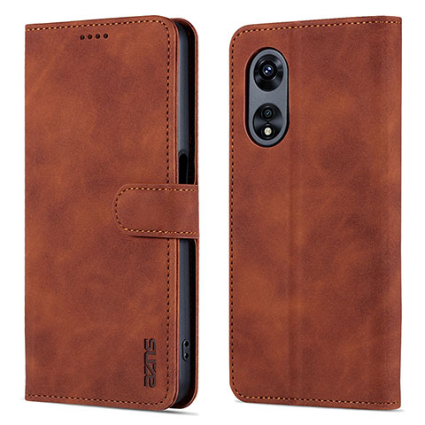 Funda de Cuero Cartera con Soporte Carcasa YZ5 para Oppo A78 5G Marron