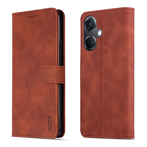 Funda de Cuero Cartera con Soporte Carcasa YZ5 para Oppo K11 5G Marron