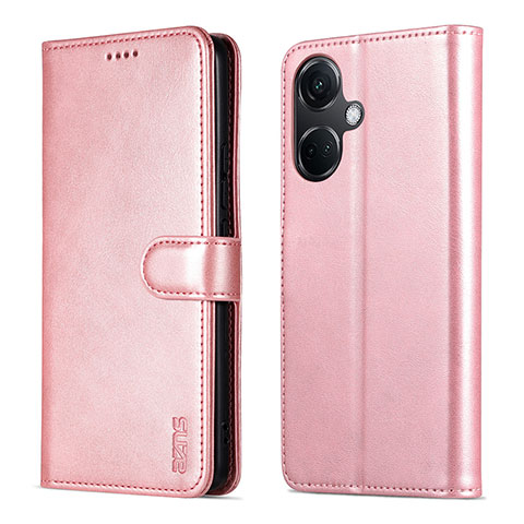 Funda de Cuero Cartera con Soporte Carcasa YZ5 para Oppo K11 5G Oro Rosa