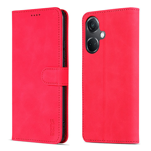 Funda de Cuero Cartera con Soporte Carcasa YZ5 para Oppo K11 5G Rosa Roja