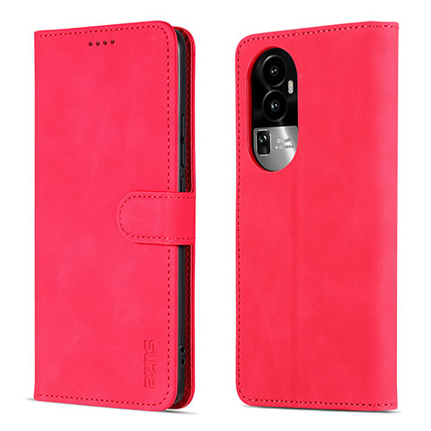 Funda de Cuero Cartera con Soporte Carcasa YZ5 para Oppo Reno10 Pro+ Plus 5G Rosa Roja