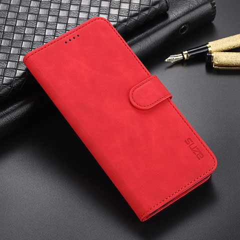 Funda de Cuero Cartera con Soporte Carcasa YZ6 para Oppo A78 5G Rosa Roja