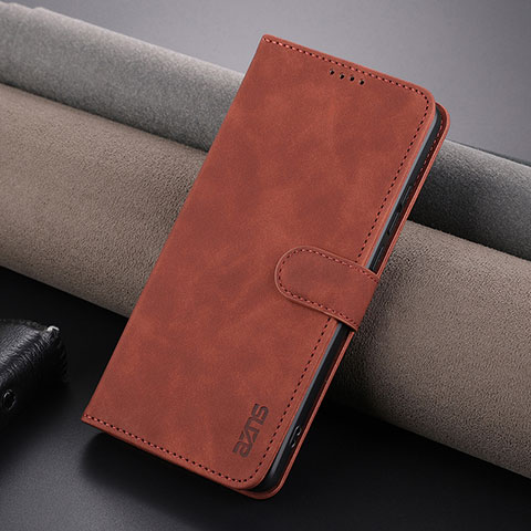 Funda de Cuero Cartera con Soporte Carcasa YZ6 para Oppo K11 5G Marron