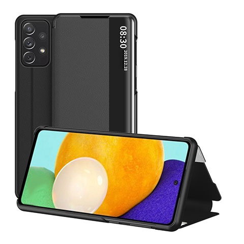 Funda de Cuero Cartera con Soporte Carcasa ZL1 para Samsung Galaxy A52s 5G Negro