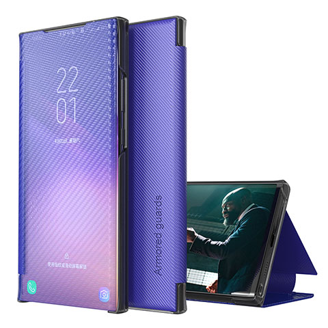 Funda de Cuero Cartera con Soporte Carcasa ZL1 para Samsung Galaxy F62 5G Morado