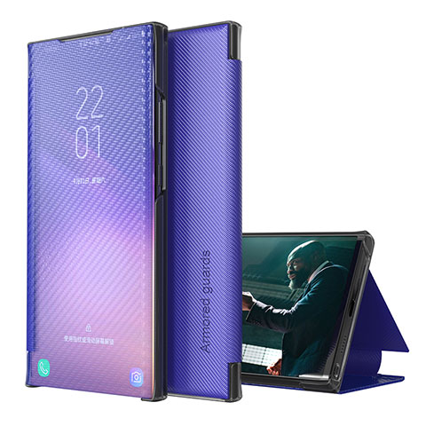 Funda de Cuero Cartera con Soporte Carcasa ZL1 para Samsung Galaxy M40S Morado