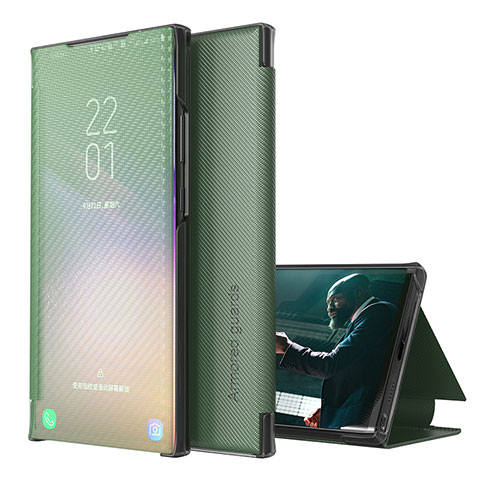 Funda de Cuero Cartera con Soporte Carcasa ZL1 para Samsung Galaxy S20 Plus 5G Verde