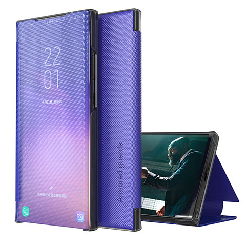 Funda de Cuero Cartera con Soporte Carcasa ZL1 para Samsung Galaxy S22 Plus 5G Morado