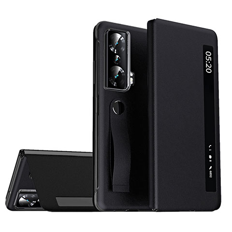 Funda de Cuero Cartera con Soporte Carcasa ZL2 para Huawei Honor Magic Vs 5G Negro