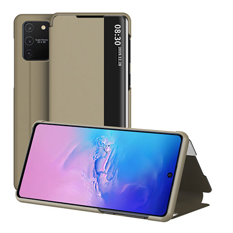 Funda de Cuero Cartera con Soporte Carcasa ZL2 para Samsung Galaxy S10 Lite Oro