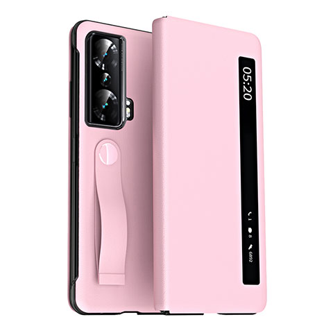 Funda de Cuero Cartera con Soporte Carcasa ZL3 para Huawei Honor Magic Vs 5G Oro Rosa