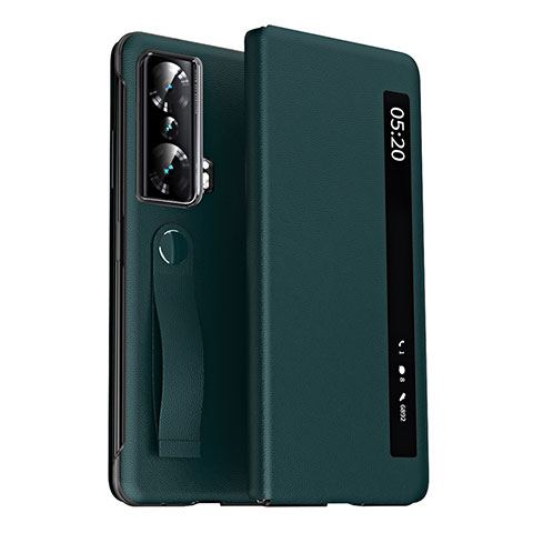 Funda de Cuero Cartera con Soporte Carcasa ZL3 para Huawei Honor Magic Vs 5G Verde