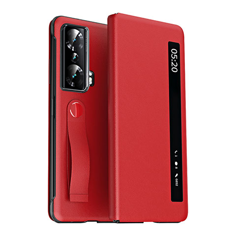 Funda de Cuero Cartera con Soporte Carcasa ZL3 para Huawei Honor Magic Vs Ultimate 5G Rojo