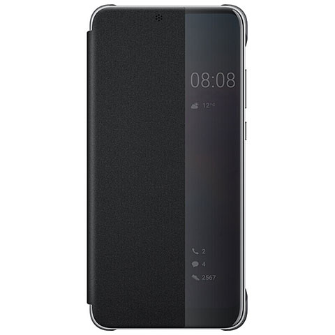 Funda de Cuero Cartera con Soporte Espejo Carcasa L05 para Huawei P20 Pro Negro