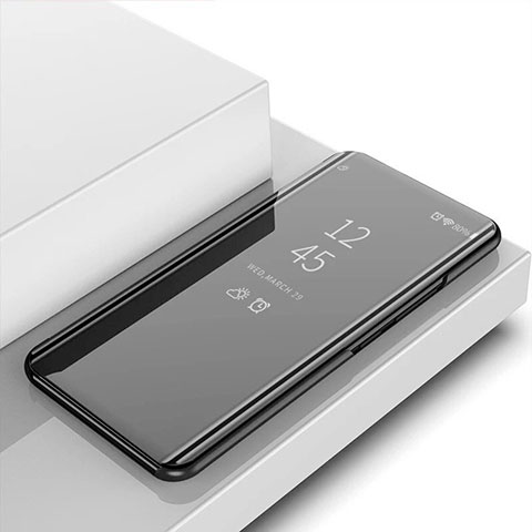 Funda de Cuero Cartera con Soporte Espejo Carcasa M02 para Xiaomi Mi 11 Lite 5G Negro