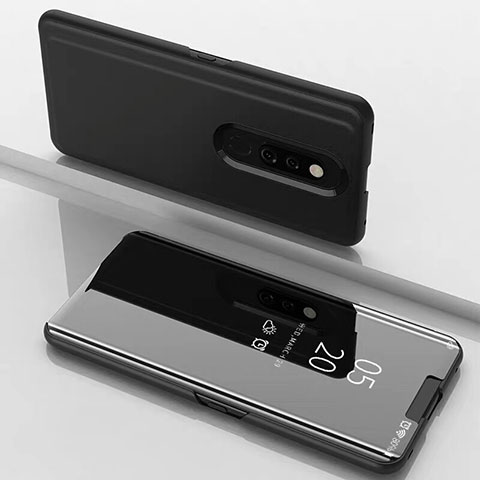 Funda de Cuero Cartera con Soporte Espejo Carcasa para Xiaomi Mi 9T Pro Negro