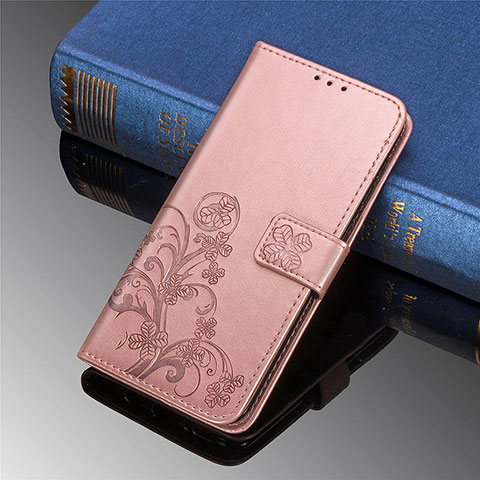 Funda de Cuero Cartera con Soporte Flores Carcasa L01 para Xiaomi Mi 11 Lite 5G NE Rosa