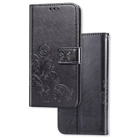 Funda de Cuero Cartera con Soporte Flores Carcasa para Samsung Galaxy Note 10 Lite Negro