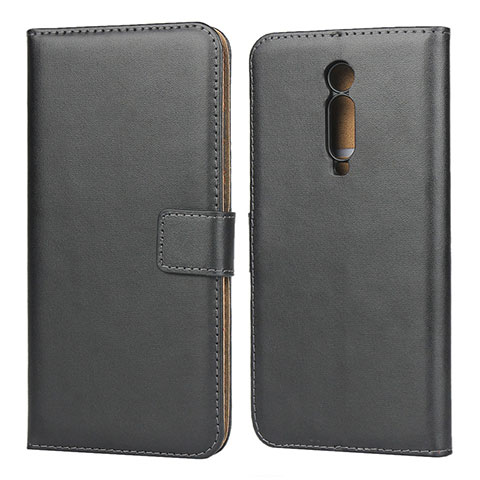 Funda de Cuero Cartera con Soporte K01 para Xiaomi Mi 9T Negro