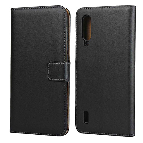 Funda de Cuero Cartera con Soporte K01 para Xiaomi Mi A3 Negro