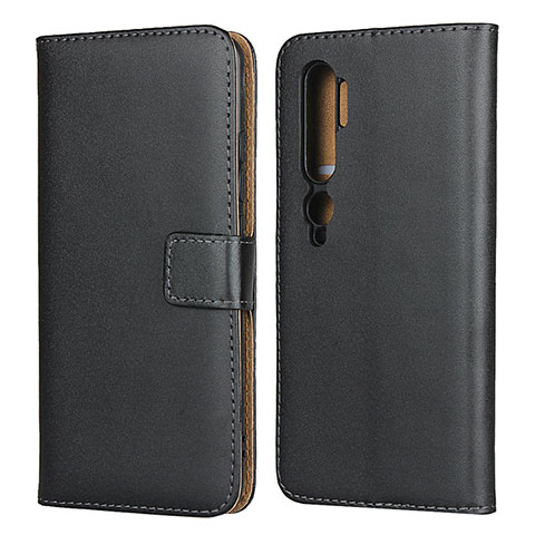 Funda de Cuero Cartera con Soporte K01 para Xiaomi Mi Note 10 Negro