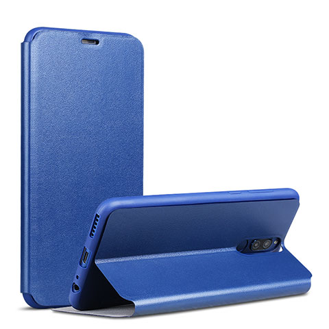 Funda de Cuero Cartera con Soporte L01 para Huawei G10 Azul