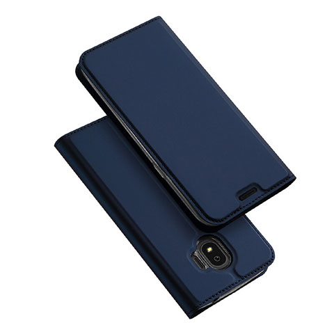 Funda de Cuero Cartera con Soporte L01 para Samsung Galaxy J2 Pro (2018) J250F Azul