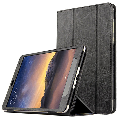 Funda de Cuero Cartera con Soporte L01 para Xiaomi Mi Pad 3 Negro