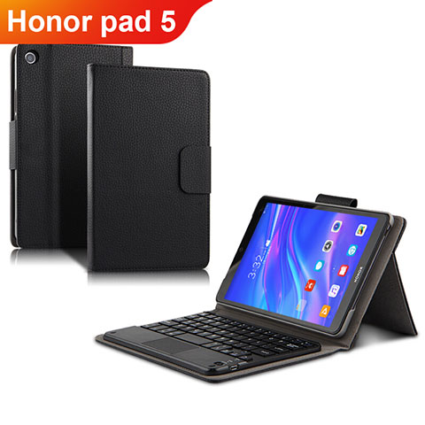 Funda de Cuero Cartera con Soporte L02 para Huawei Honor Pad 5 8.0 Negro