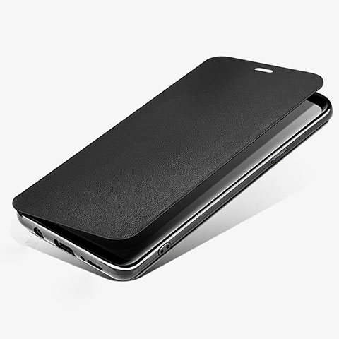 Funda de Cuero Cartera con Soporte L02 para Samsung Galaxy S9 Negro