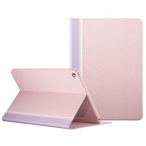 Funda de Cuero Cartera con Soporte L03 para Apple iPad Mini 4 Rosa