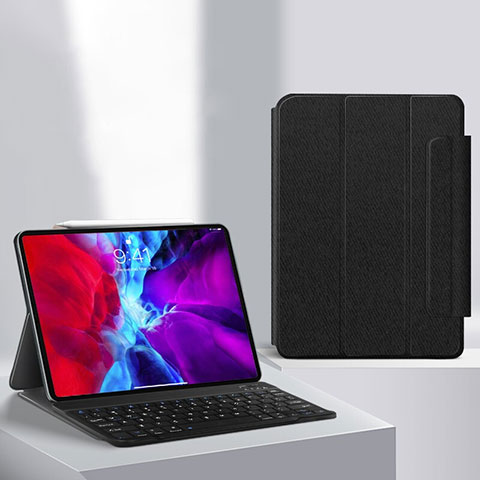 Funda de Cuero Cartera con Soporte L04 para Apple iPad Pro 11 (2021) Negro