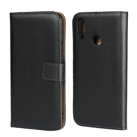 Funda de Cuero Cartera con Soporte L07 para Huawei Honor 10 Lite Negro