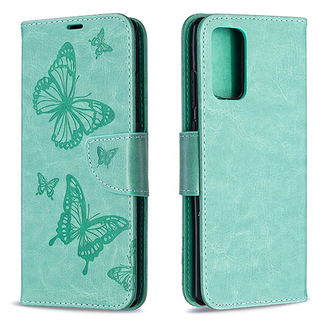 Funda de Cuero Cartera con Soporte Mariposa Carcasa B01F para Samsung Galaxy Note 20 5G Verde