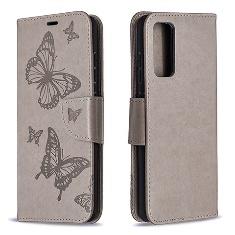 Funda de Cuero Cartera con Soporte Mariposa Carcasa B01F para Samsung Galaxy S20 FE (2022) 5G Gris