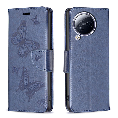 Funda de Cuero Cartera con Soporte Mariposa Carcasa B01F para Xiaomi Civi 3 5G Azul