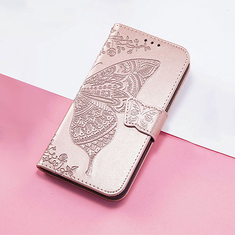 Funda de Cuero Cartera con Soporte Mariposa Carcasa S01D para Huawei Nova 10 Pro Oro Rosa