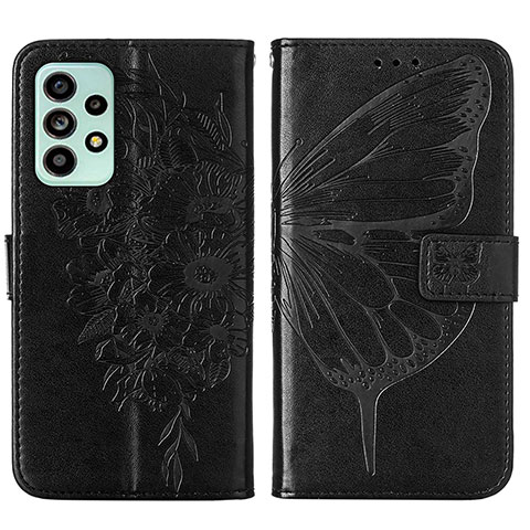 Funda de Cuero Cartera con Soporte Mariposa Carcasa Y01B para Samsung Galaxy A53 5G Negro