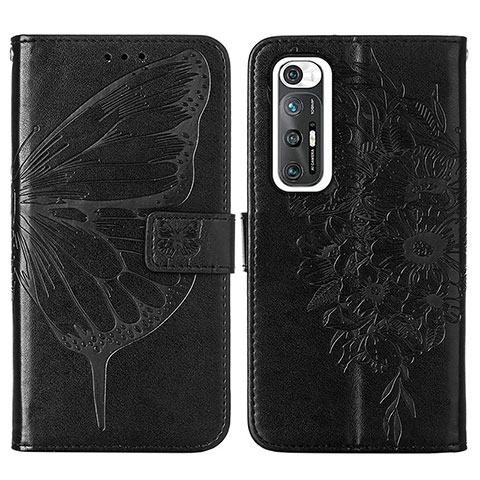 Funda de Cuero Cartera con Soporte Mariposa Carcasa Y01B para Xiaomi Mi 10S 5G Negro