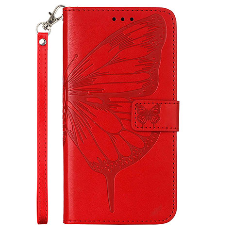 Funda de Cuero Cartera con Soporte Mariposa Carcasa YB2 para Motorola Moto G Stylus (2023) 5G Rojo