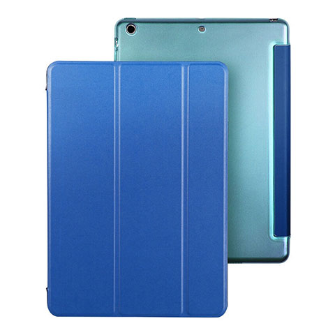 Funda de Cuero Cartera con Soporte para Apple iPad Air Azul