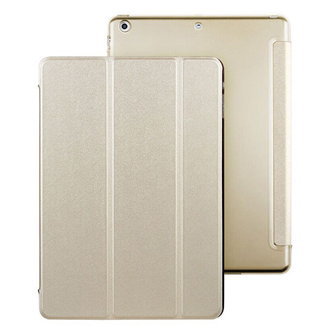 Funda de Cuero Cartera con Soporte para Apple iPad Air Oro