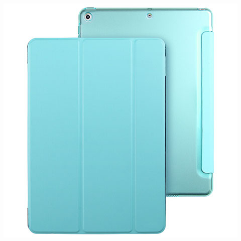 Funda de Cuero Cartera con Soporte para Apple New iPad 9.7 (2018) Azul Cielo