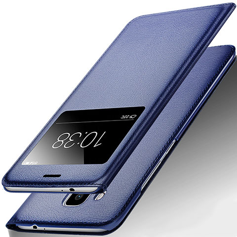 Funda de Cuero Cartera con Soporte para Huawei Nova Plus Azul